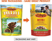 (2 Pack) Zuke Mini Naturals Dog Treats Duck Flavor 16 oz (1 Lb) with 10ct Pet Wipes