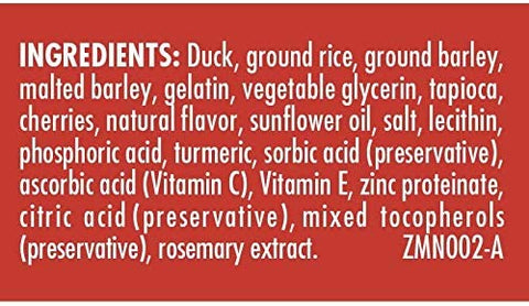 (2 Pack) Zuke Mini Naturals Dog Treats Duck Flavor 16 oz (1 Lb) with 10ct Pet Wipes