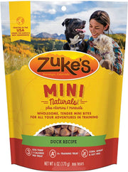 (3 Pack) Zuke Mini Naturals 3 Flavors Combo of Dog Treats - ( Wild Rabbit, Delicious Duck, Savory Salmon) - 6 oz Each with 10ct Pet Wipes