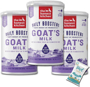 (3 Pack) The Honest Kitchen Probiotic Goat's Milk, Beef Bone Broth and Herbal Digestive Supplement Pet Food for Cats and Dog with 10ct Pet Faves Wipes (Probiotic Goat's Milk)