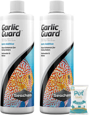 (2 Pack) Garlic Guard 16.9 oz with 10ct Pet Wipes