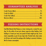(2 Pack) Zuke Mini Naturals Dog Treats Beef 16oz (1 Lb) with 10ct Pet Wipes