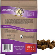 (3 Pack) Cloud Star Tricky Trainers Chewy Dog Treats Whole Grain Soft for Adult & Puppy - Liver 14oz Each with 10ct Pet Wipes