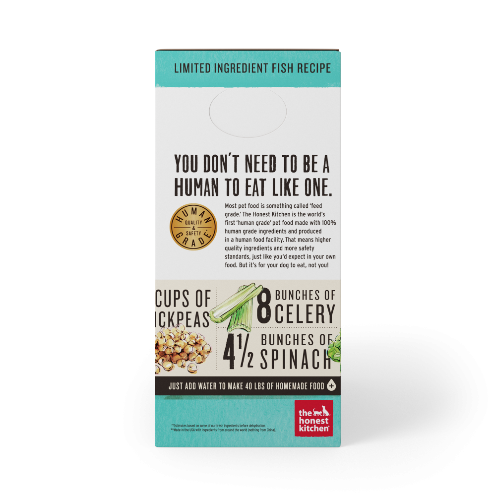 The Honest Kitchen Limited Ingredient Grain Free Fish Recipe Dehydrated Dog Food- Grain-Free Fish Recipe Dehydrated Dog Food
