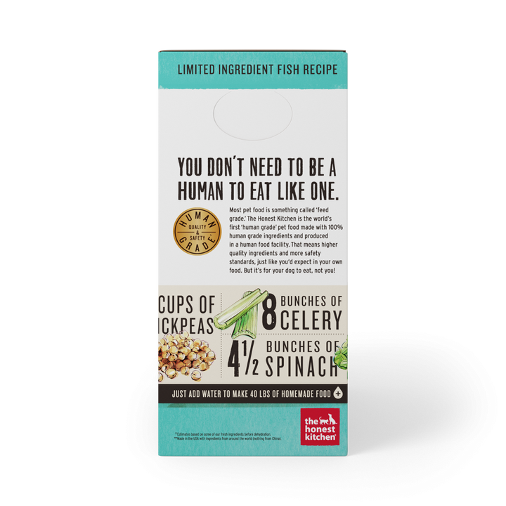 The Honest Kitchen Limited Ingredient Grain Free Fish Recipe Dehydrated Dog Food- Grain-Free Fish Recipe Dehydrated Dog Food
